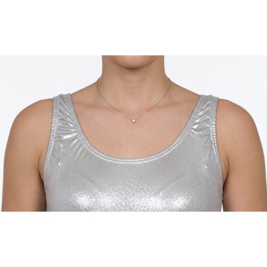 Κορμάκι Χορού με Τιράντα Γυναικείο Ασημί Κορμάκι Χορού με Τιράντα Γυναικείο Ασημί