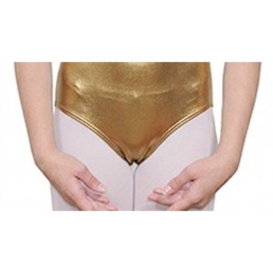 Κορμάκι Χορού Κοντό Μανίκι Παιδικό Χρυσό