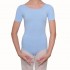 Κορμάκι μπαλέτου παιδικό κοντομάνικο μπλε sky