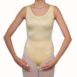 Κορμάκι μπαλέτου γυναικείο με τιράντα κίτρινο Κορμάκι μπαλέτου γυναικείο με τιράντα κίτρινο