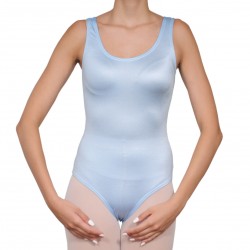 Κορμάκι μπαλέτου γυναικείο με τιράντα μπλε sky Κορμάκι μπαλέτου γυναικείο με τιράντα μπλε sky