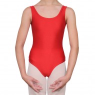 Κορμάκι μπαλέτου παιδικό με τιράντα κόκκινο