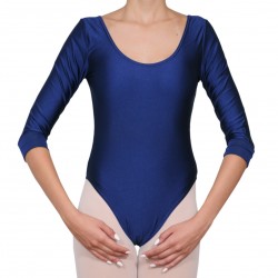Κορμάκι μπαλέτου γυναικείο με μανίκι 3/4 μπλε navy Κορμάκι μπαλέτου γυναικείο με μανίκι 3/4 μπλε navy