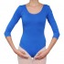Κορμάκι μπαλέτου παιδικό με μανίκι 3/4 μπλε royal