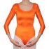 Κορμάκι μπαλέτου παιδικό με μανίκι 3/4 πορτοκαλί