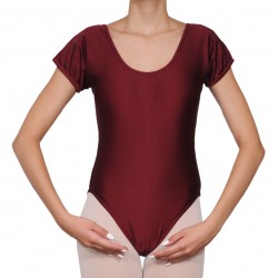 Κορμάκι μπαλέτου γυναικείο με κοντό μανίκι κόκκινο Κορμάκι μπαλέτου γυναικείο με κοντό μανίκι κόκκινο