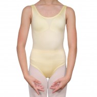 Κορμάκι μπαλέτου παιδικό με τιράντα κίτρινο