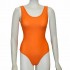 Κορμάκι μπαλέτου γυναικείο με τιράντα πορτοκαλί
