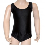 Κορμάκι μπαλέτου παιδικό με τιράντα μαύρο